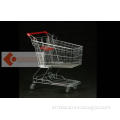 100L Small Cold steel Supermarket Shopping Cart / trolley A